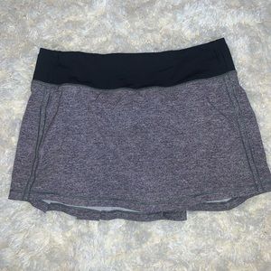 Lululemon Grey Pace Rival Skirt